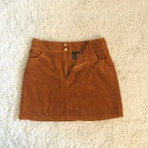 ✨Burnt Orange Corduroy Mini Skirt